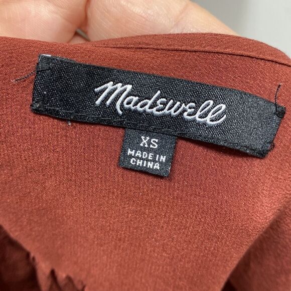 Madewell Silk Wrap Top XS - Picture 2 of 8